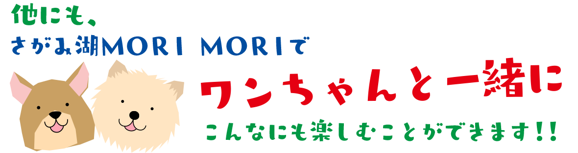 他にも、さがみ湖リゾートプレジャーフォレストではワンちゃんと一緒にこんなにも楽しむことができます！！